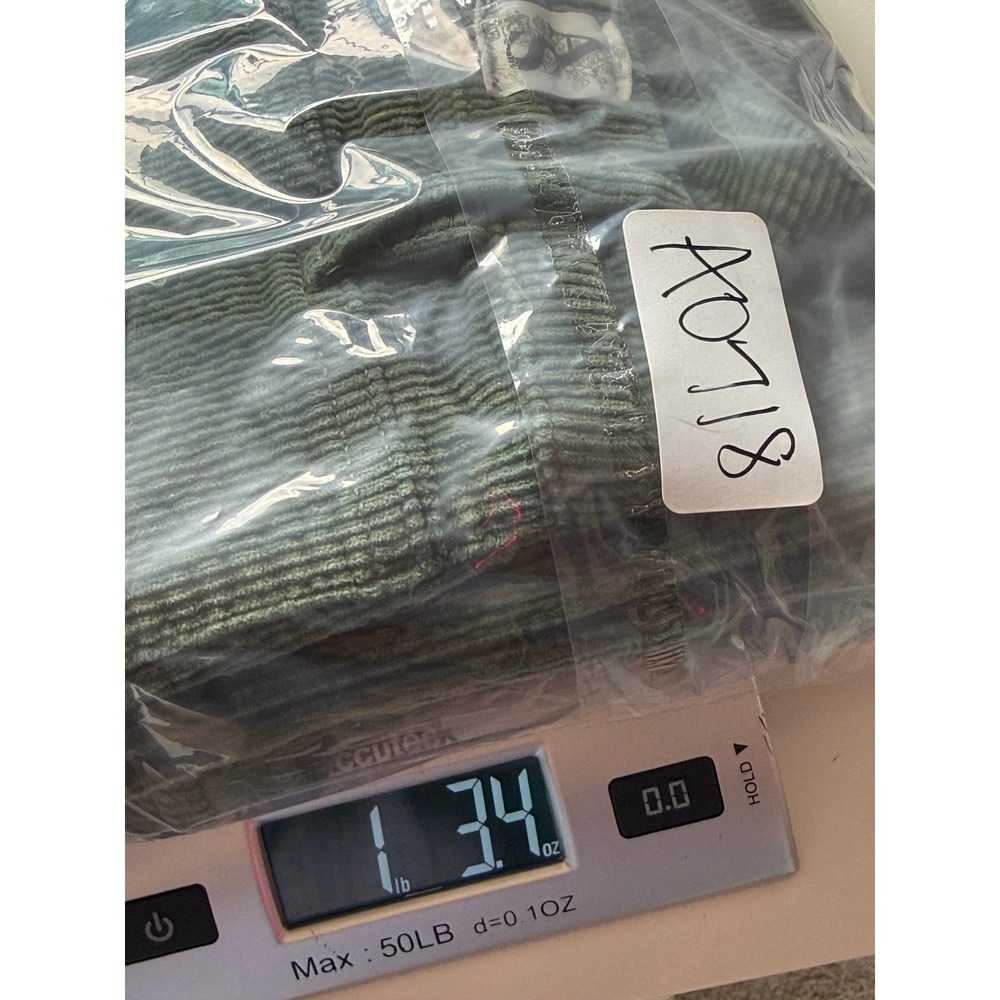 Altar'd State Green Corduroy Cargo Pants Raw Hem Womens Size 29 Gorpcore y2K 90s - Picture 11 of 11